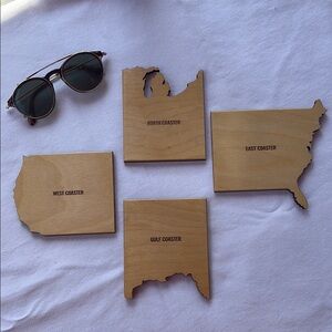 Wooden USA COASTer Set